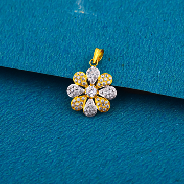 18k gold flower design exclusive pendant by 