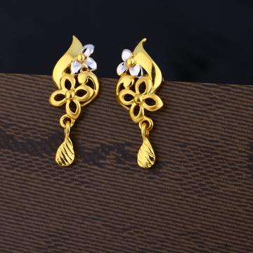 Ladies 22k Gold Designer Earring -LPE157