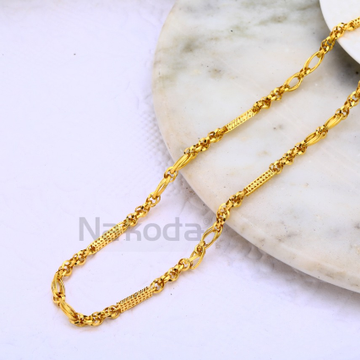 22KT Gold CZ Delicate Mens Chock Chain MCH663