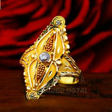 Exclusive Fancy Plain Gold Ladies Ring LRG -0807