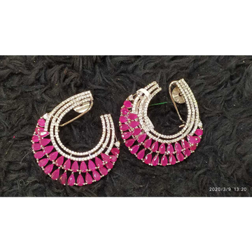 Beautiful Pink Diamond Earrings#1042