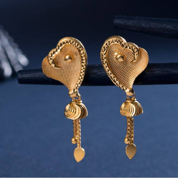 22k Gold plain earrings by 