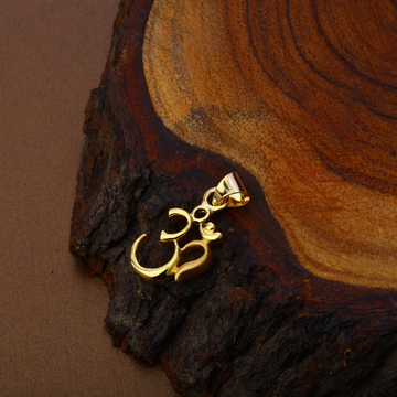 Om Gold Hollow Pendant-HLP79