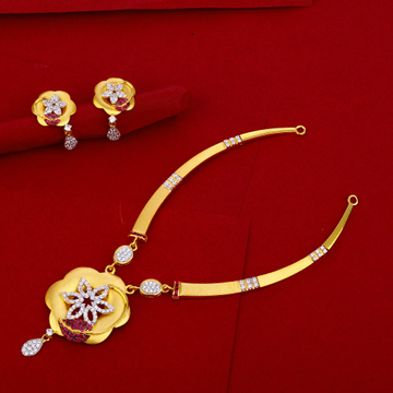 916 Gold Hallmark Classic Women's Necklace Set LN2...