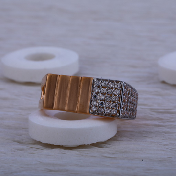 750 Rose Gold Cz Ring RMR24