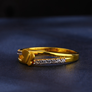 916 Gold  CZ Hallmark Ladies Ring LR363