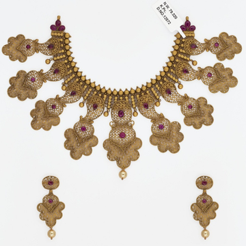 916 Gold Bridal Necklace Set SJ-2541 by 