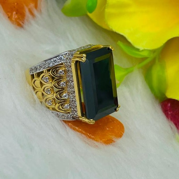 Black stone ring by Ranka Jewellers