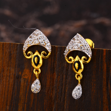 22CT  Gold CZ designer Ladies  Fancy Earring LFE51...