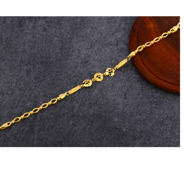 916 Gold Designer Hallmark Plain Bracelet LPBR38