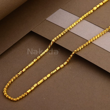 22CT Gold Hallmark Men's Stylish Choco Chain MCH52