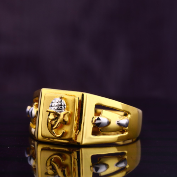 22KT Gold Delicate Gentlemen's Plain Ring MGR187