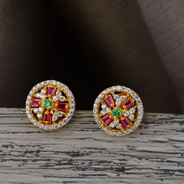 916 Gold Hallmark Designer Ladies Tops Earring LTE...