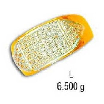 22kt Gold Gents Ring CZ by 