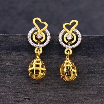 22 carat gold ladies earrings RH-LE900