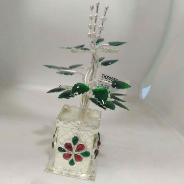 silver traditional  colour stone  tulsi plant for... by 