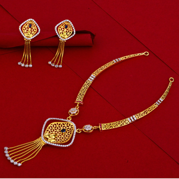 916  Gold CZ  Hallmark Delicate Ladies Necklace Se...