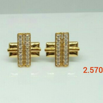 Yellow Gold Daily Wear Modern Earrings by 