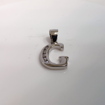 925 silver G alphabet pendant by 
