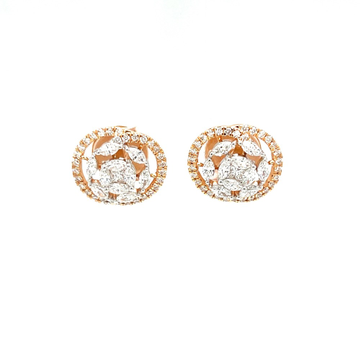 Royale Diamonds Studs in Rose Gold