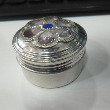 silver  round shape   Sindoor Box /  dani  For Lad... by 