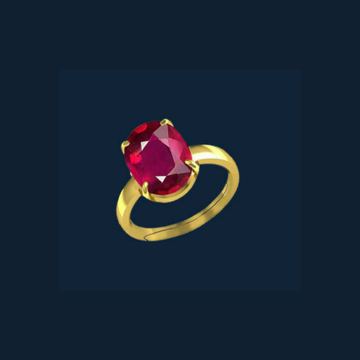 916 gold single ruby stone ladies ring by 