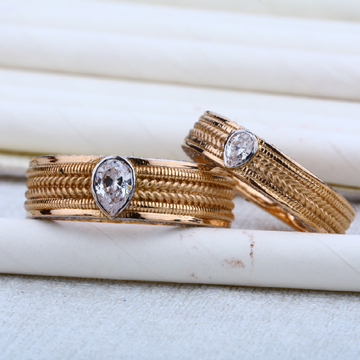 Rose Gold Engagement Gold Rose Ring-RCR06