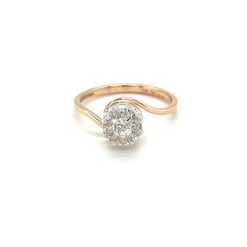 Sparkling Solitaire Diamond Engagement Ring in Eva...