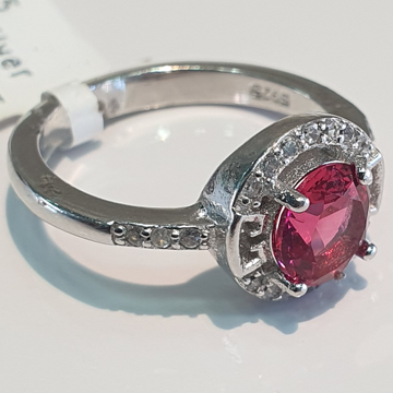 925 Silver Red Stone Ladies ring by 