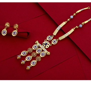22CT Gold stylish Hallmark Necklace Set LN03