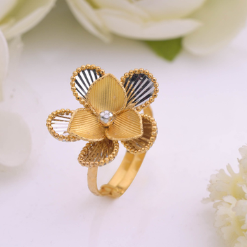 22kt italian floral ring by 