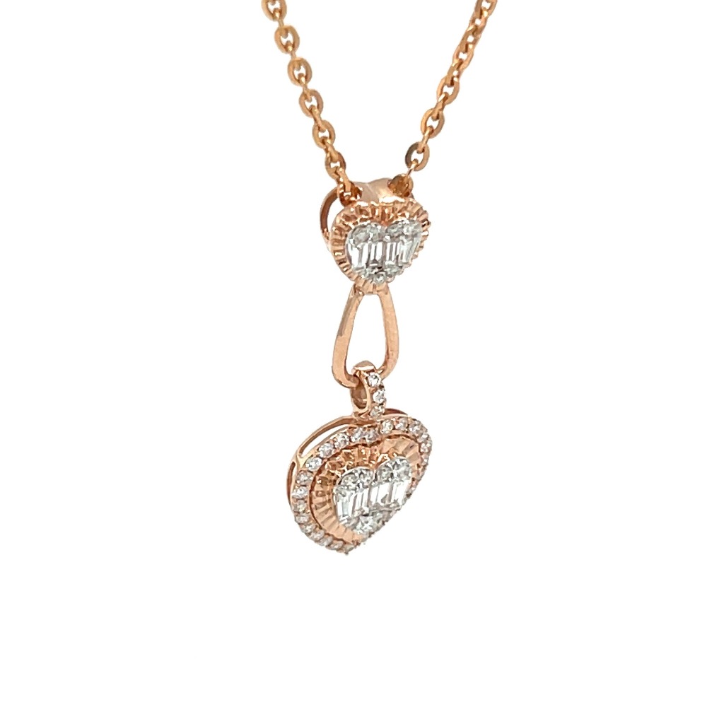 Valentine Heart Pendant in Diamonds by Royale Diamonds