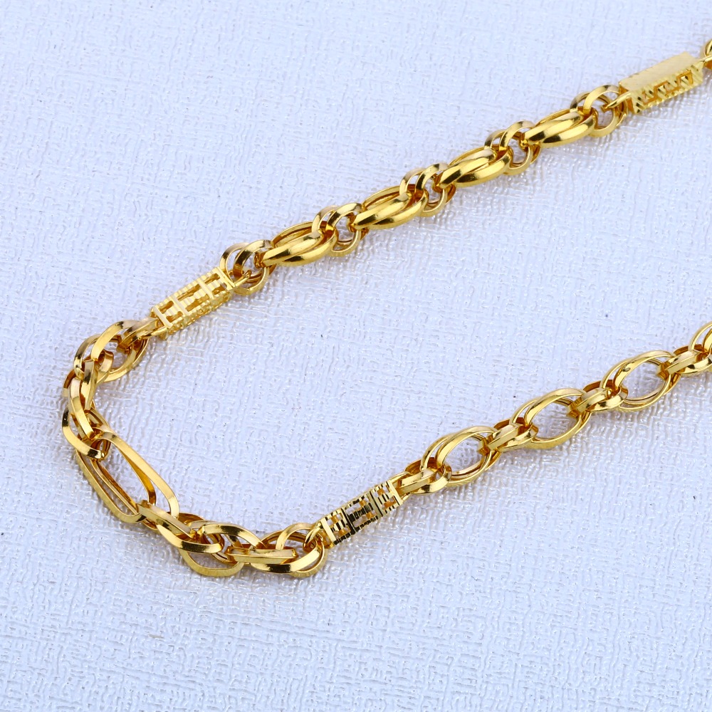 22CT Gold Hallmark Men's Delicate Choco Chain MCH40