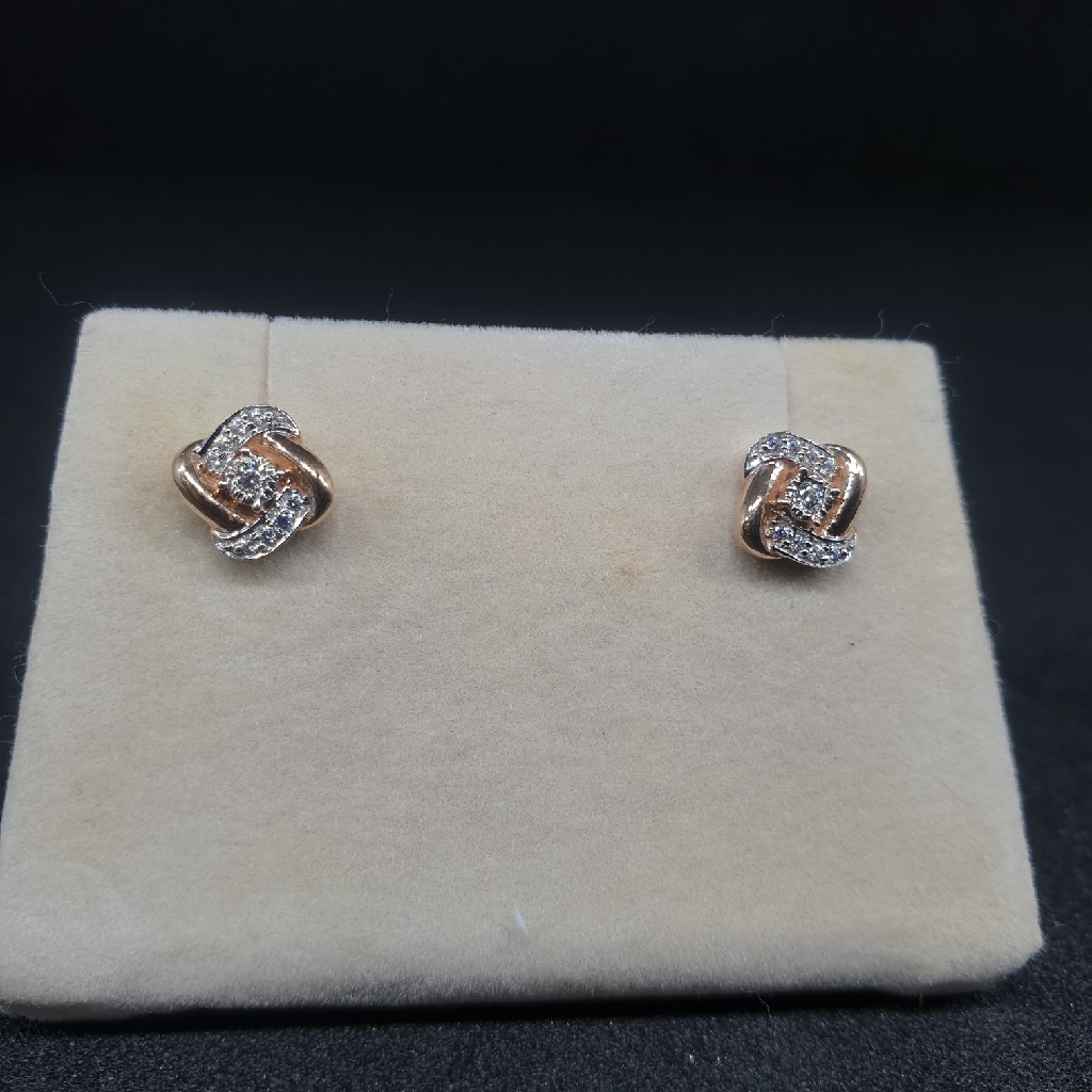 18k Rose Gold Earring
