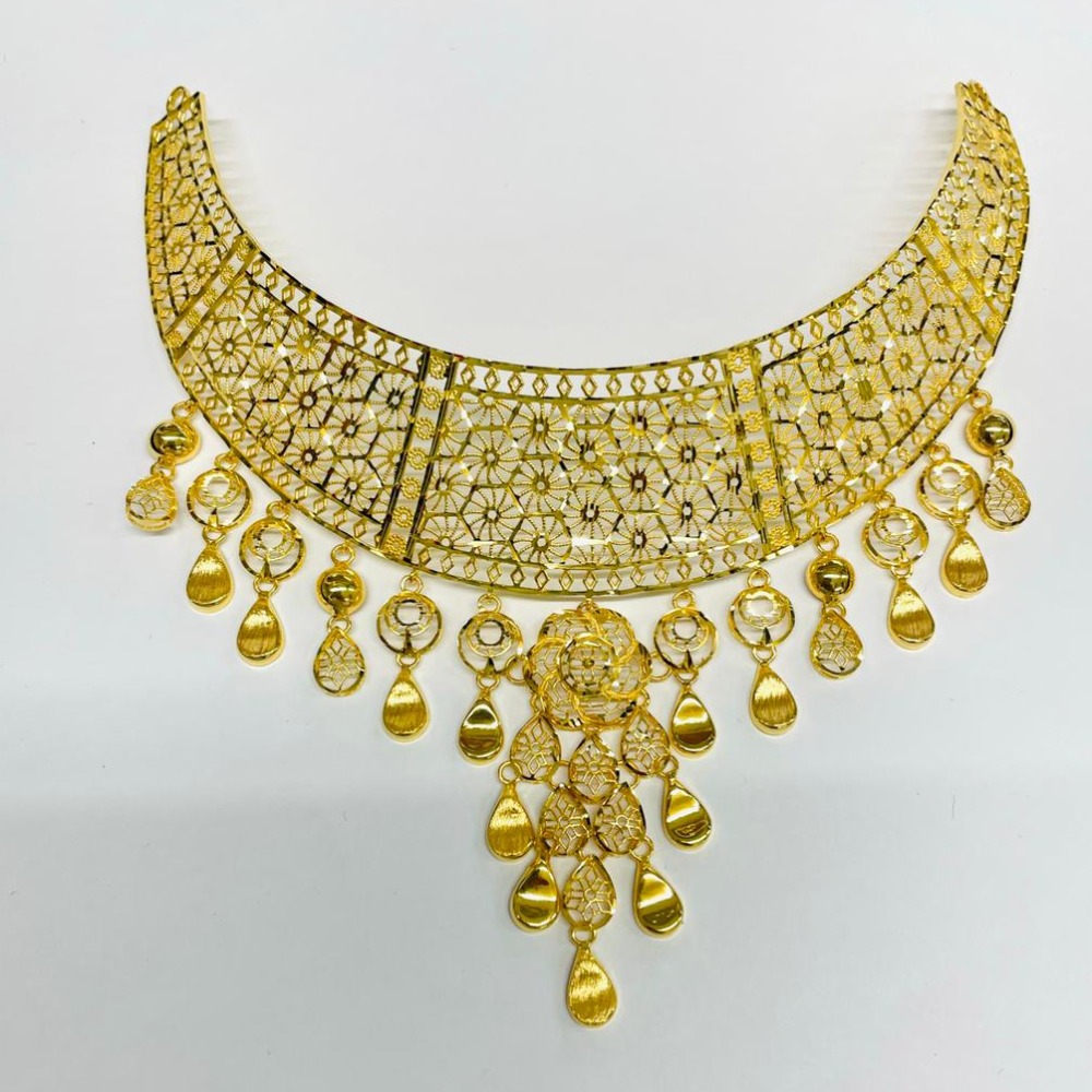 916 Gold Stylish Necklace Set