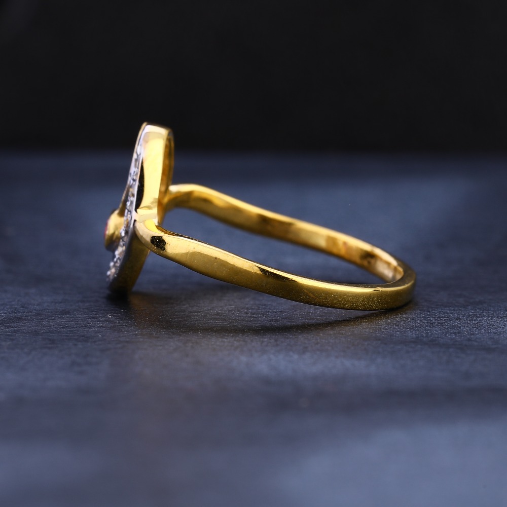 916 Gold CZ  Stylish Ladies Ring LR1123