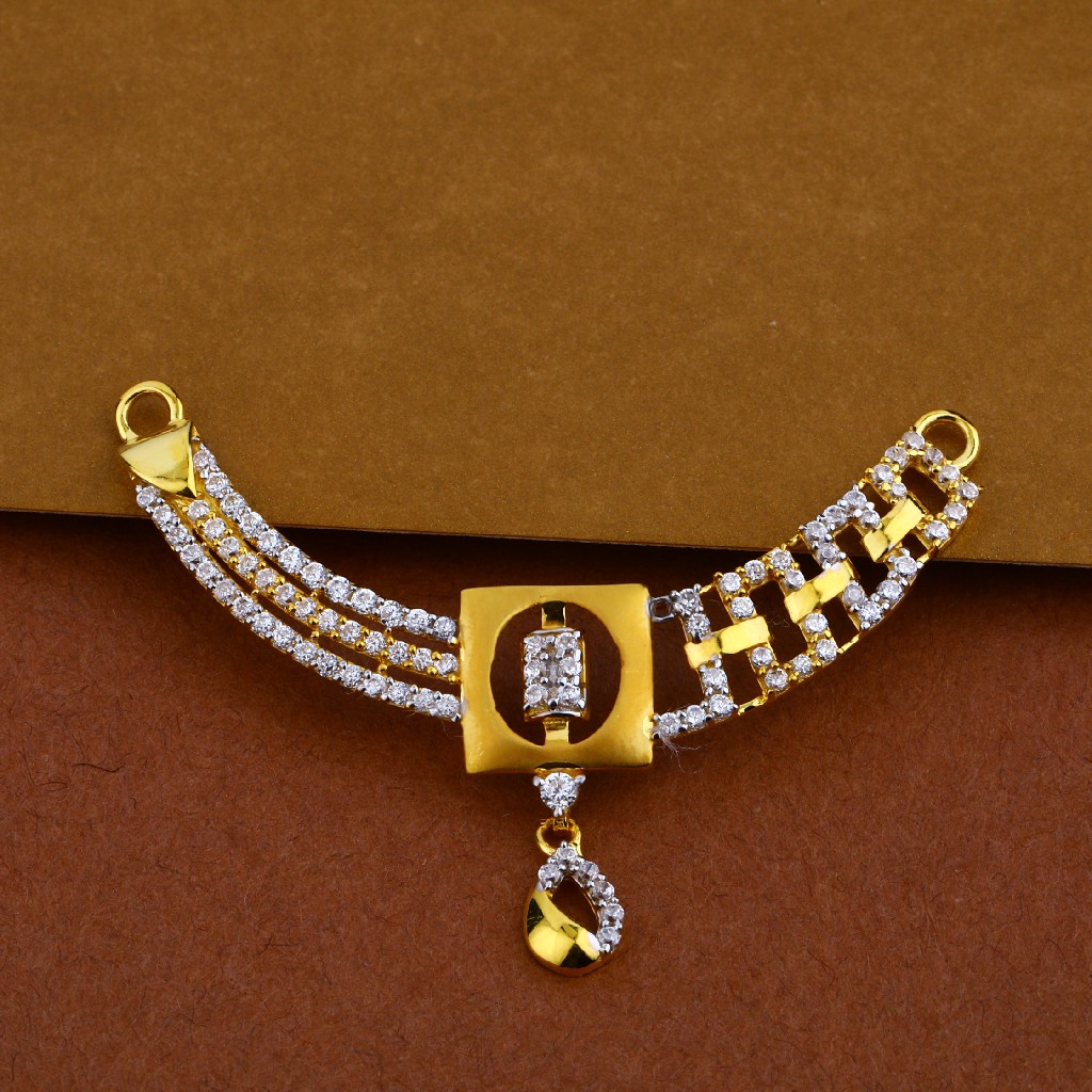 916 Gold Designer Mangalsutra Pendant MP21