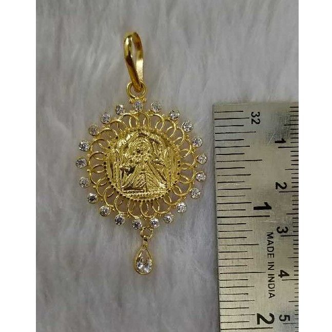 Gold bhatiyani maa pendant