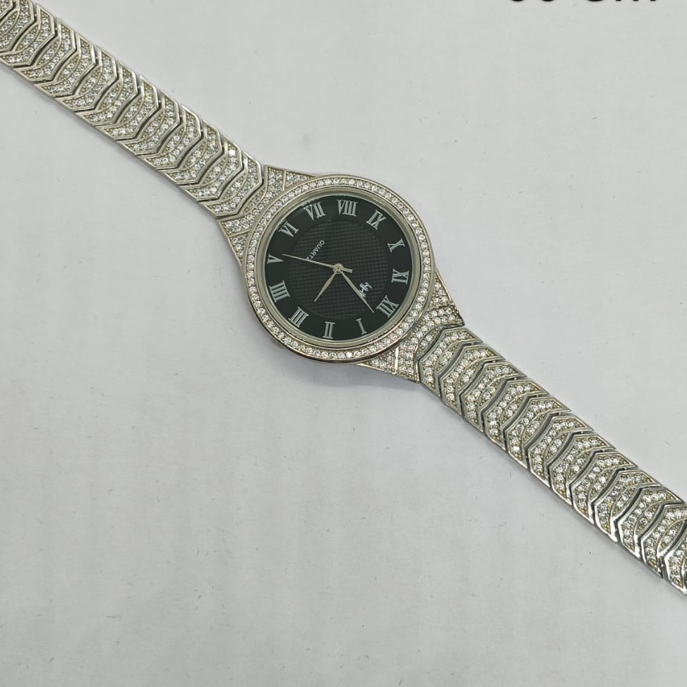 Stylish pure sterling silver watch for men