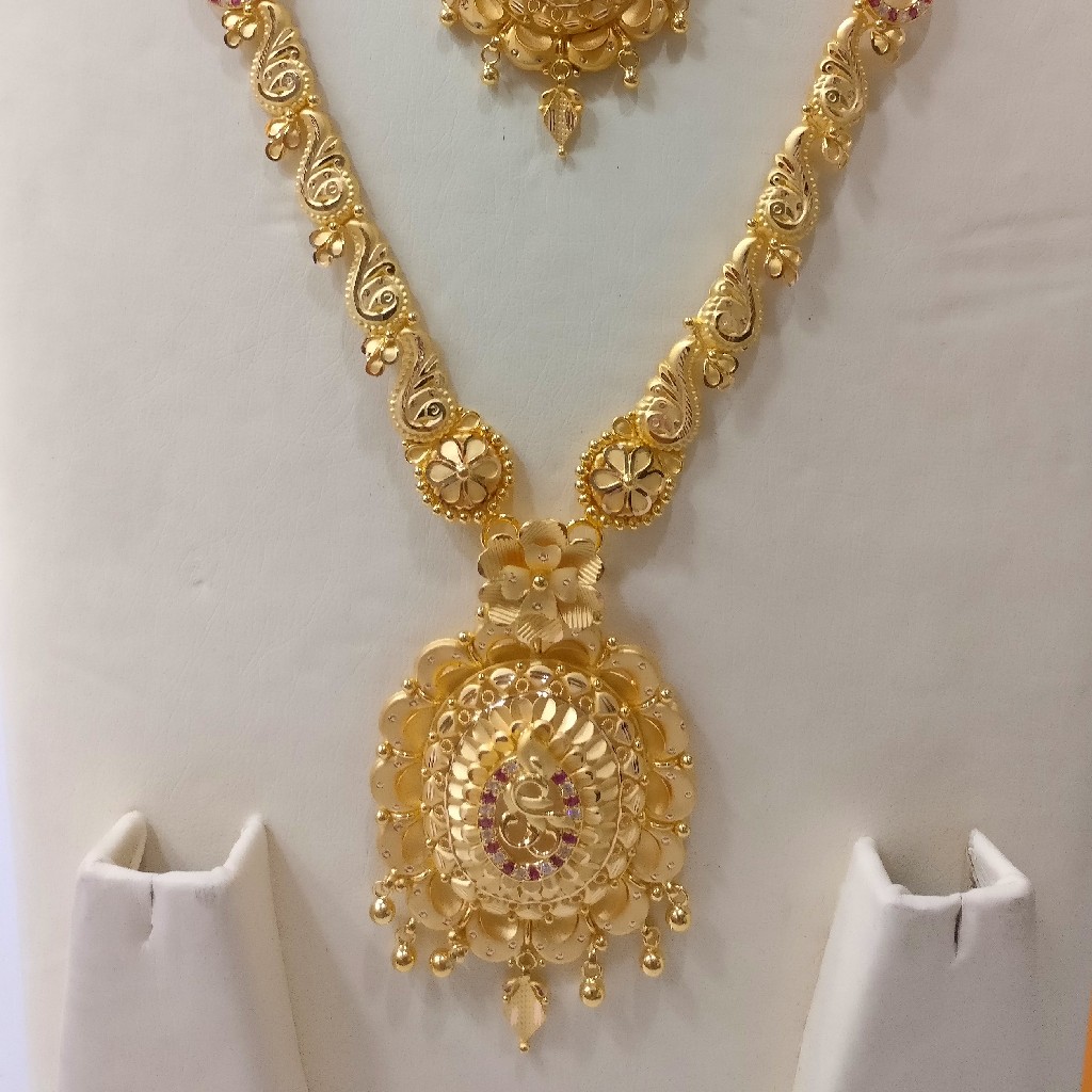 Buy quality 22kt Gold Coimbatore Haram set in Chennai