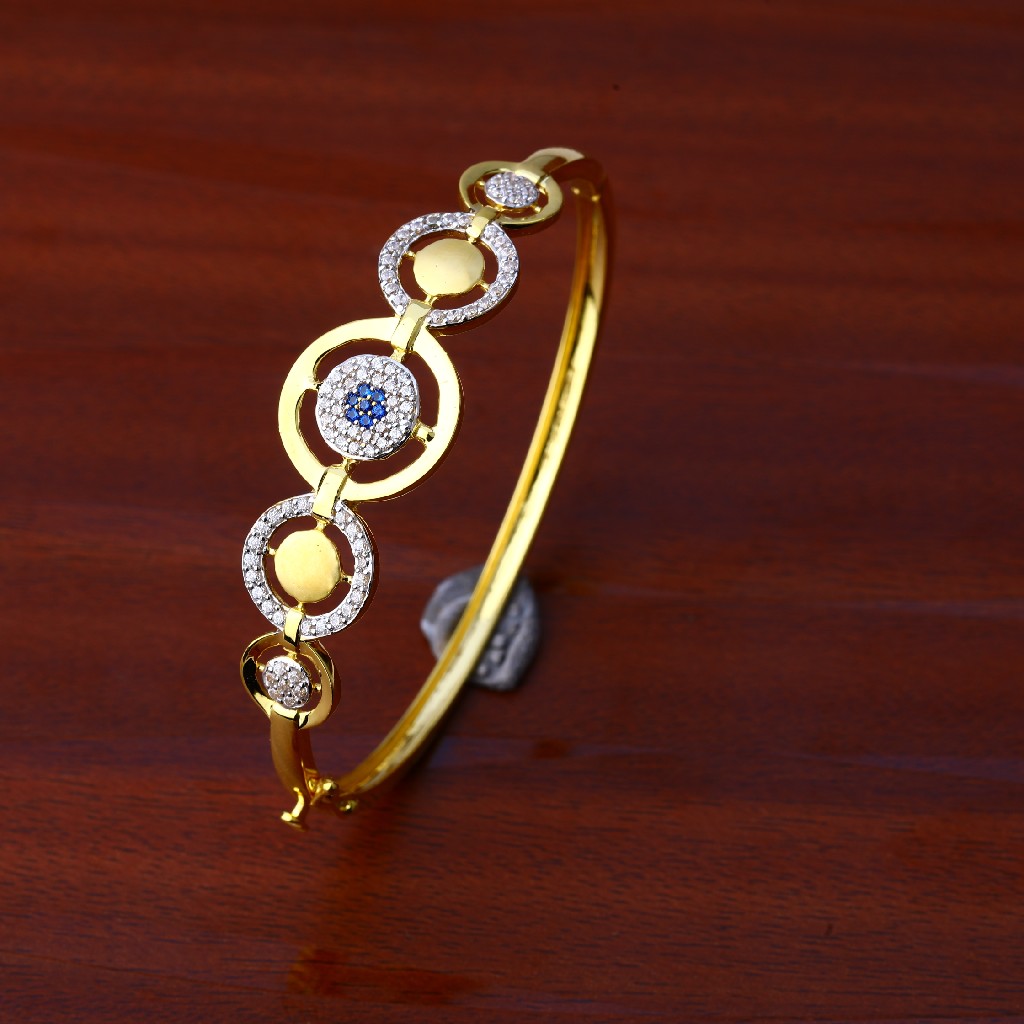 750 Gold Cz Womens Bracelet LKB98