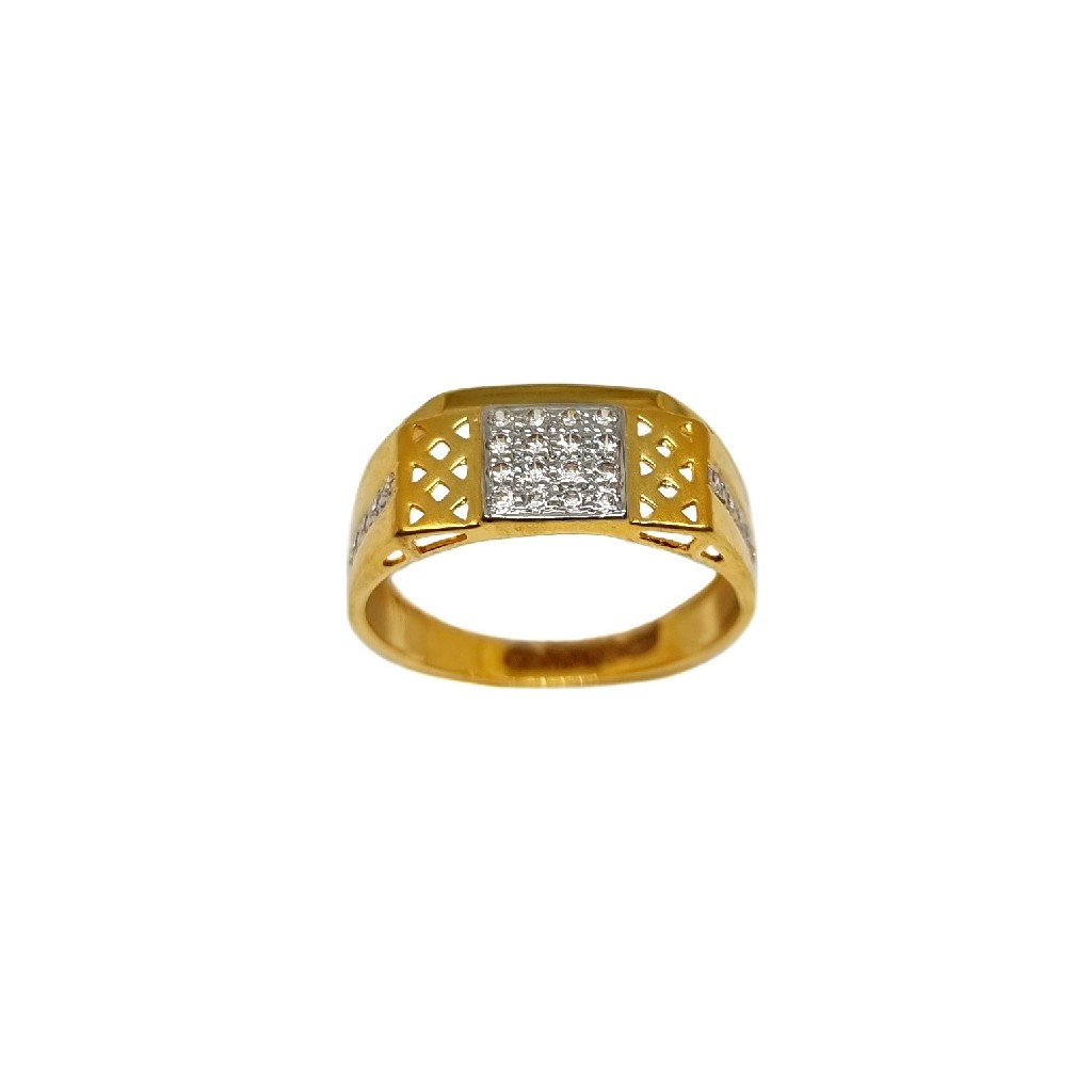 22K Gold Fancy Gents Ring MGA - GRG0240