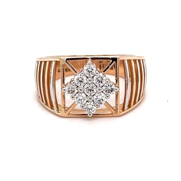 18k Gold With Diamond Elegant Ring For Men