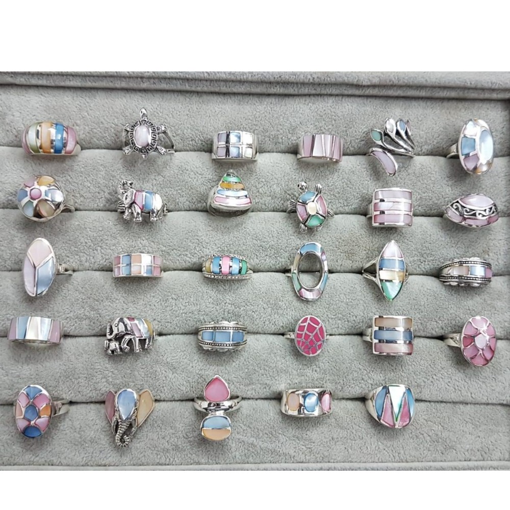 925 Starling Silver Colourfull Pal Rings RH-925CPR1