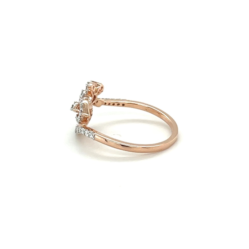 Heart of Love 14k Rose Gold Diamond Ring
