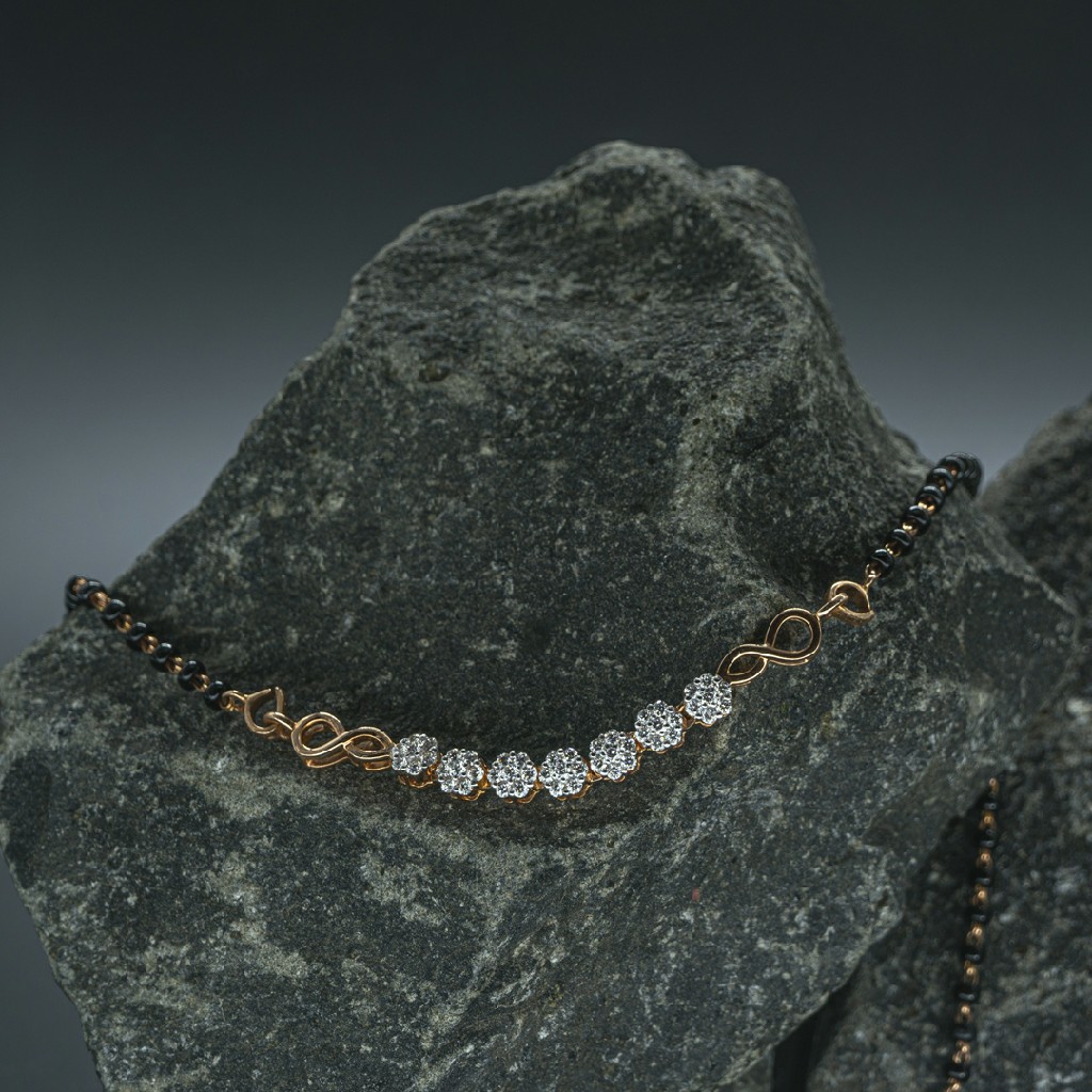 Real diamond Mangalsutra