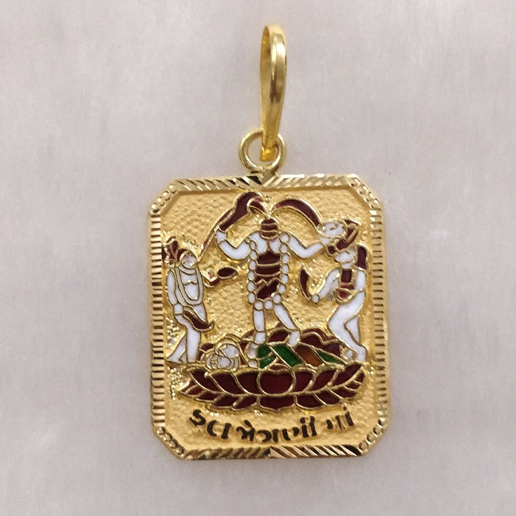 916 gold Fancy Gent's Fuljogani Maa Pendant