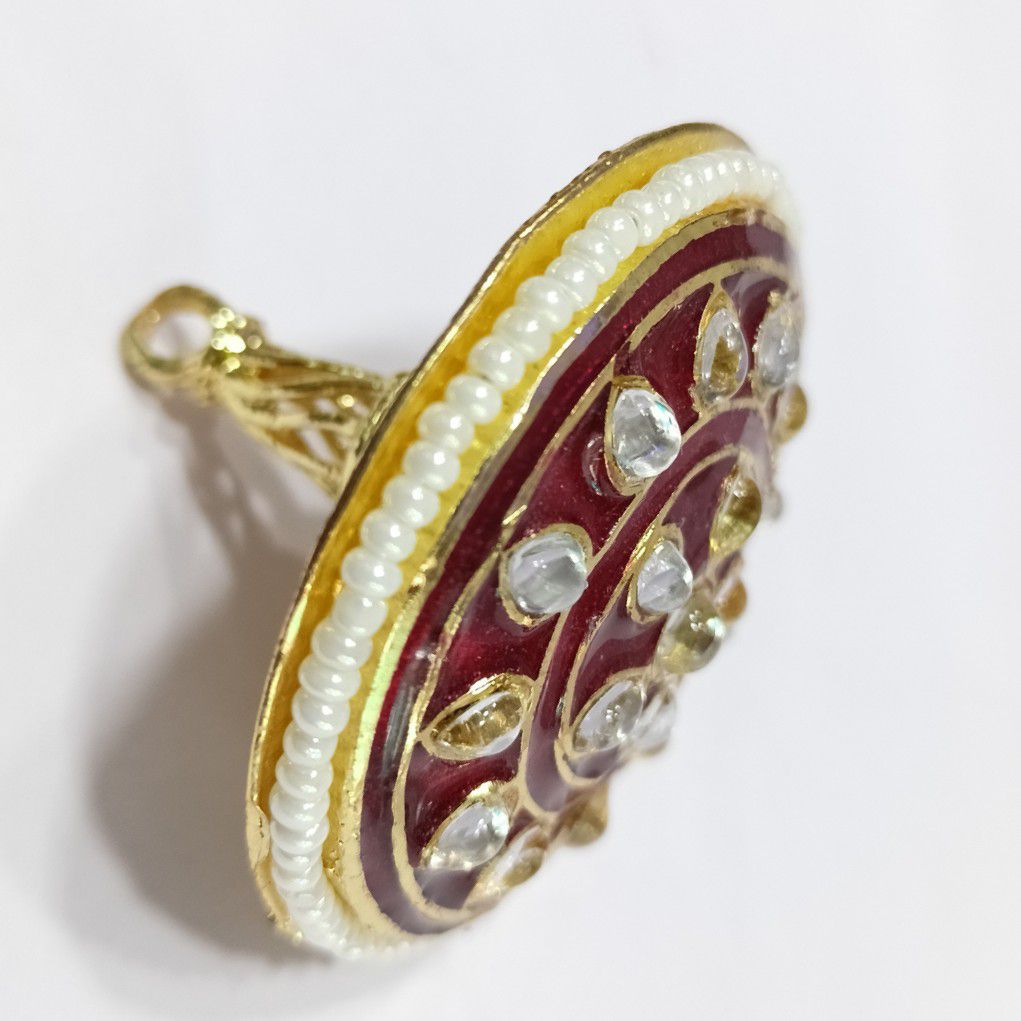One gram gold diamond with Minakari Work bor