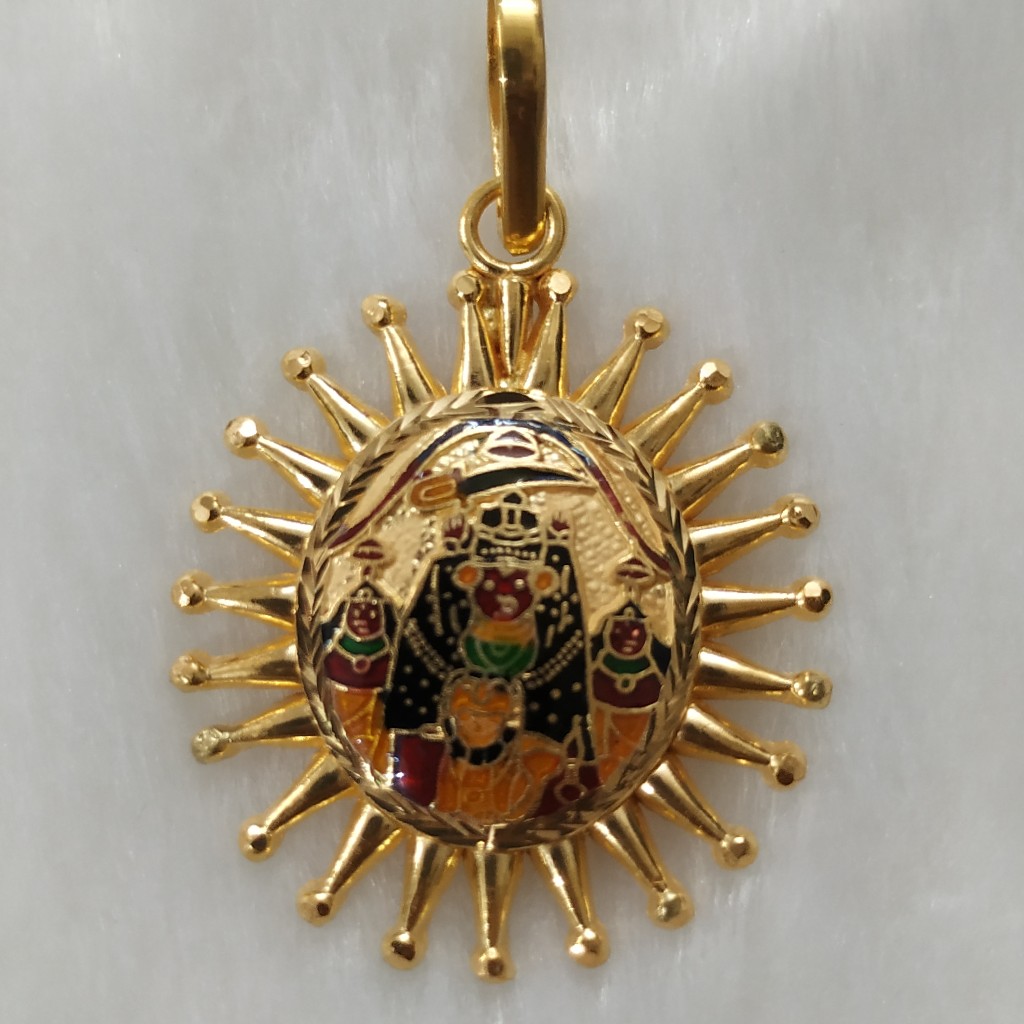 916 Gold Fancy Harsidhdhi Maa Pendant