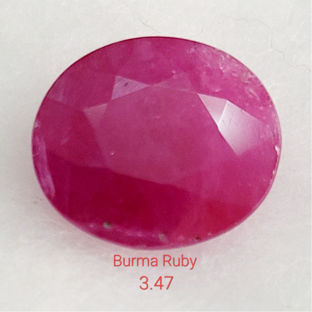 3.47ct round shape ruby-manek